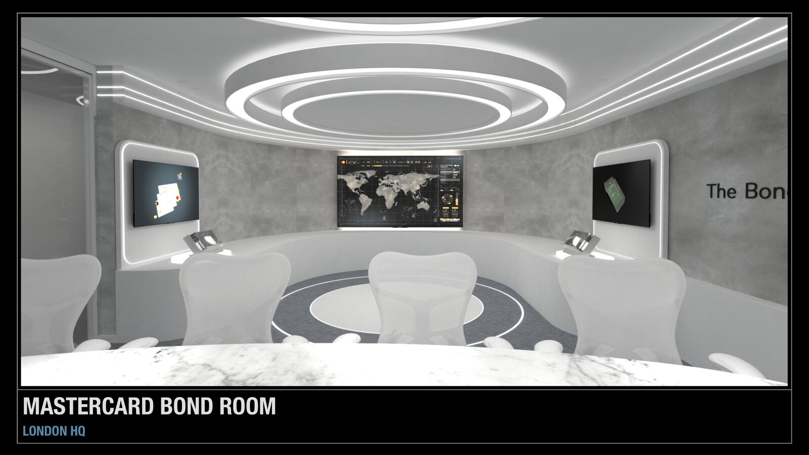Mastercard Bond Room interior