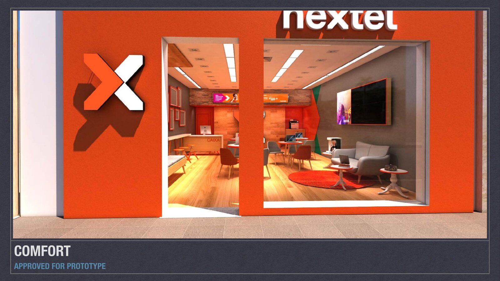 Nextel Concept Store — storefront, Comfort path