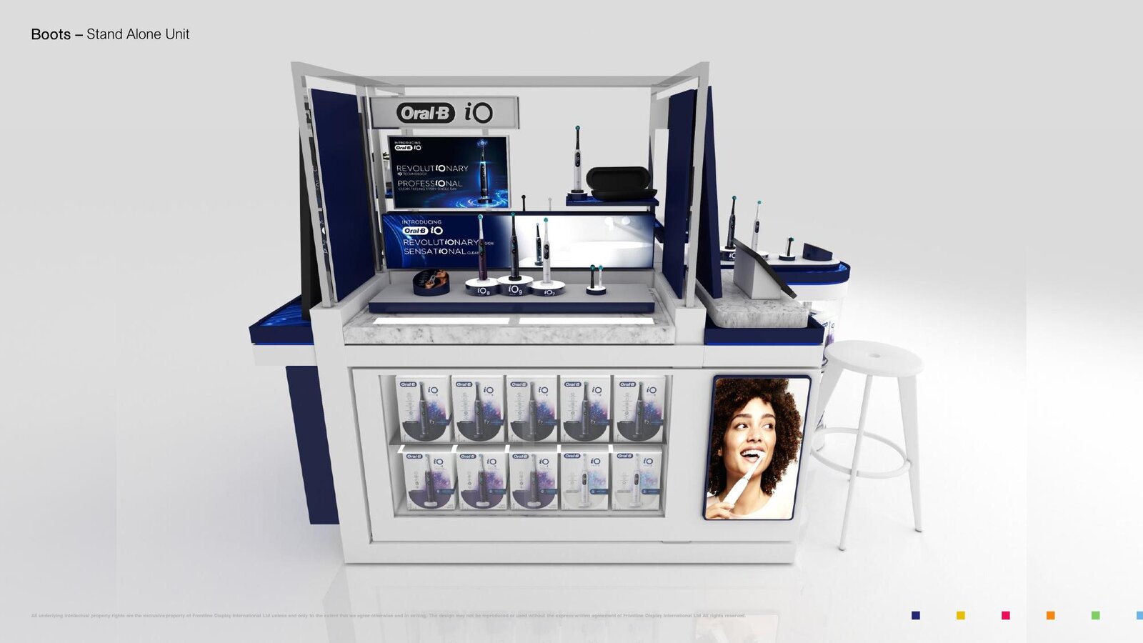 Oral B Boots standalone kiosk unit