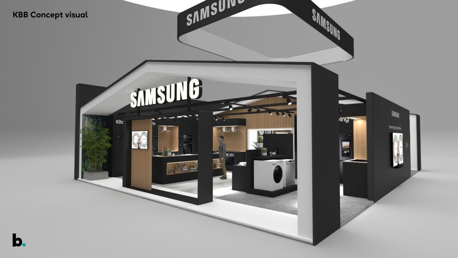 Samsung KBB stand — entrance concept visual